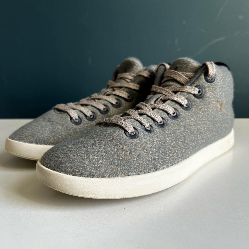 ALLBIRDS Women’s Wool Runner Up Mizzles in Blue and Tan Size 8